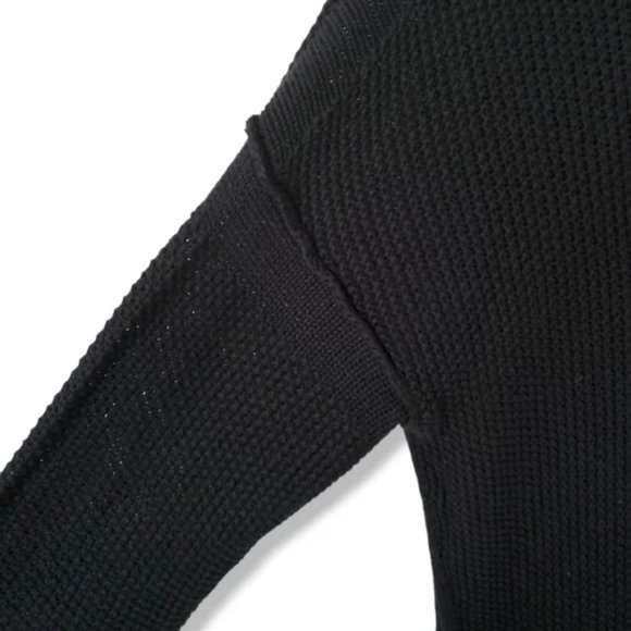 Vince cashmere cotton seed stitch waffle knit boxy relaxed fit pullover sweater - Picture 14 of 16